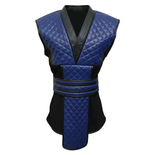 Blue Ninja Leather Armour Set | Quilted Warrior Cosplay Costume