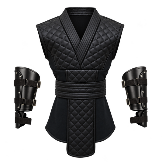 Kids Ninja Leather Armour Set | Quilted Warrior Cosplay Costume