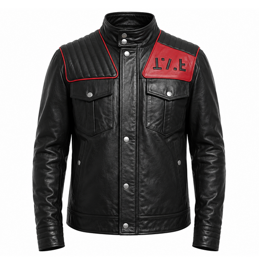 MCR Spider USA Flag Leather Biker Jacket | Unisex Cosplay