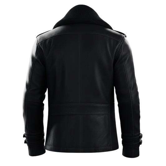 RE9 Leon Kennedy Jacket | Resident Evil Requiem Black Leather Jacket | RE9 Gaming Cosplay Costume