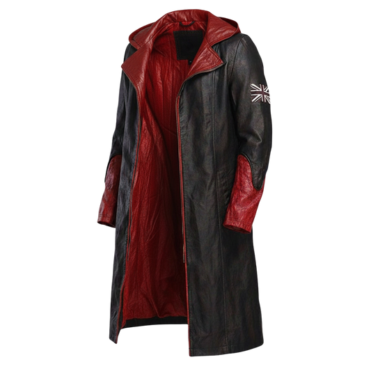 Devil May Cry 5 Black Long Coat | DMC Hooded Trench Coat Cosplay Costume
