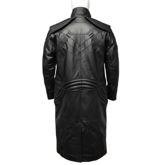 Devil May Cry Dante Leather Coat | Black Gothic Cosplay Costume