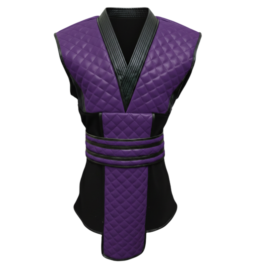 Purple Ninja Leather Armour Set | Quilted Warrior Cosplay Costume