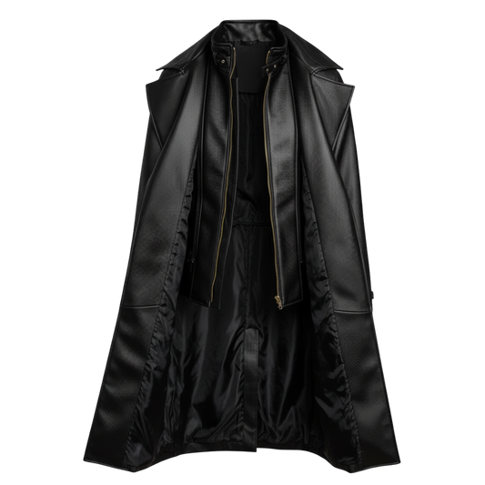 Albert Wesker Trench Coat Faux Leather Cosplay Costume Inspired by RE5 Cosplay, Halloween Outfit