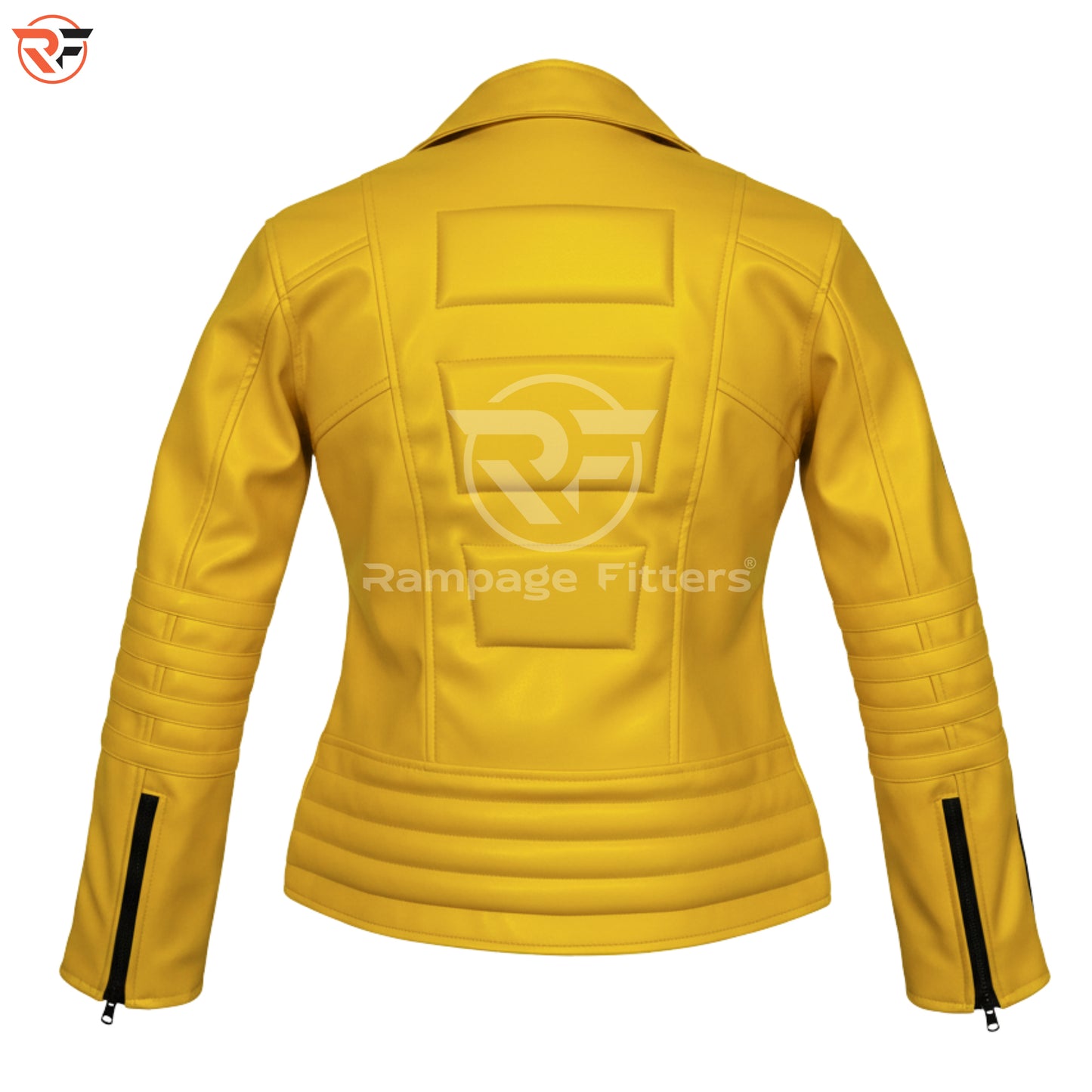 Kill Bill Yellow Leather Suit | The Bride Cosplay Costume | Beatrix Kiddo Jacket and Pants | Halloween Movie Outfit for Women