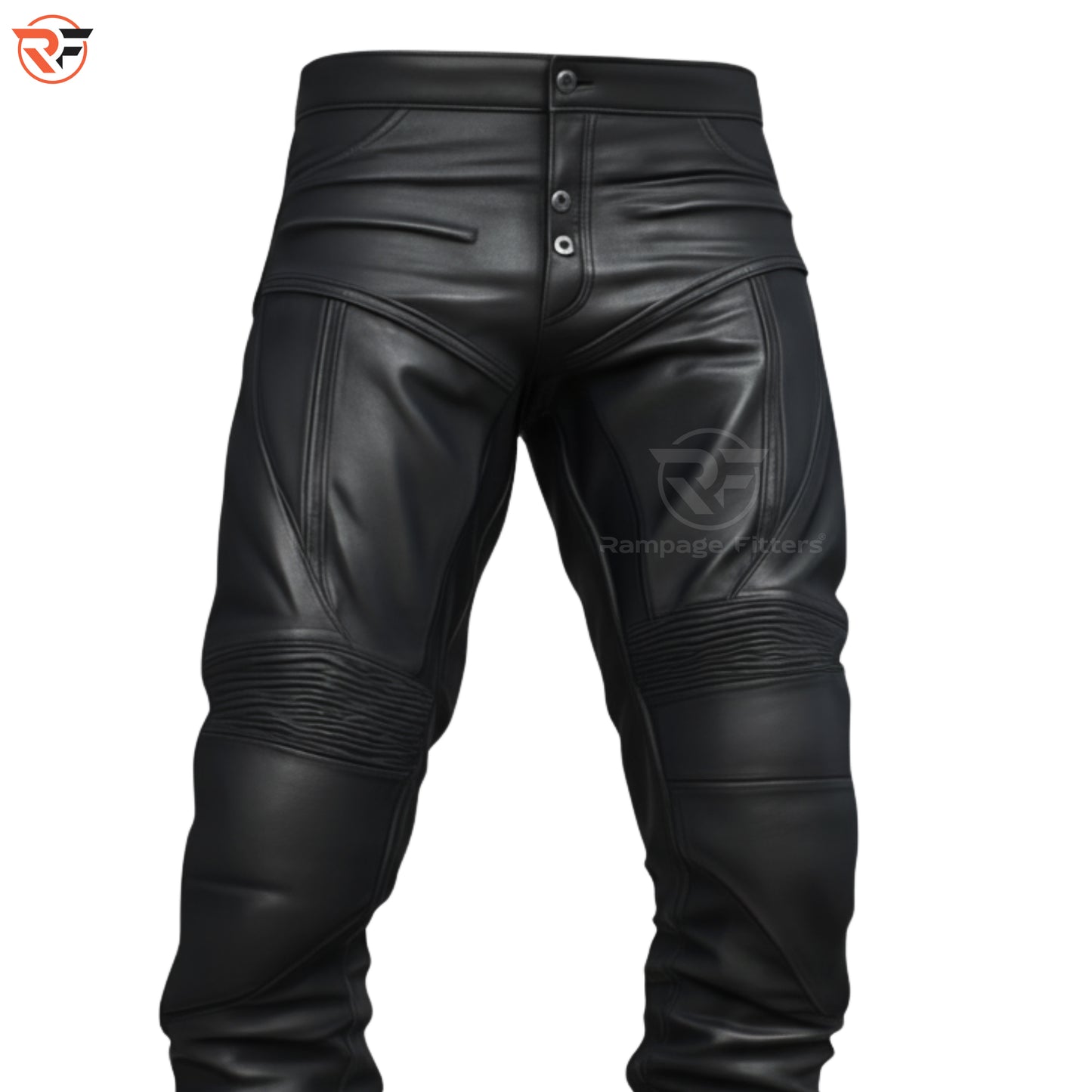 Men's Padded Biker Motorcycle Leather CE Armoured Trousers | Biker Cargo Pants