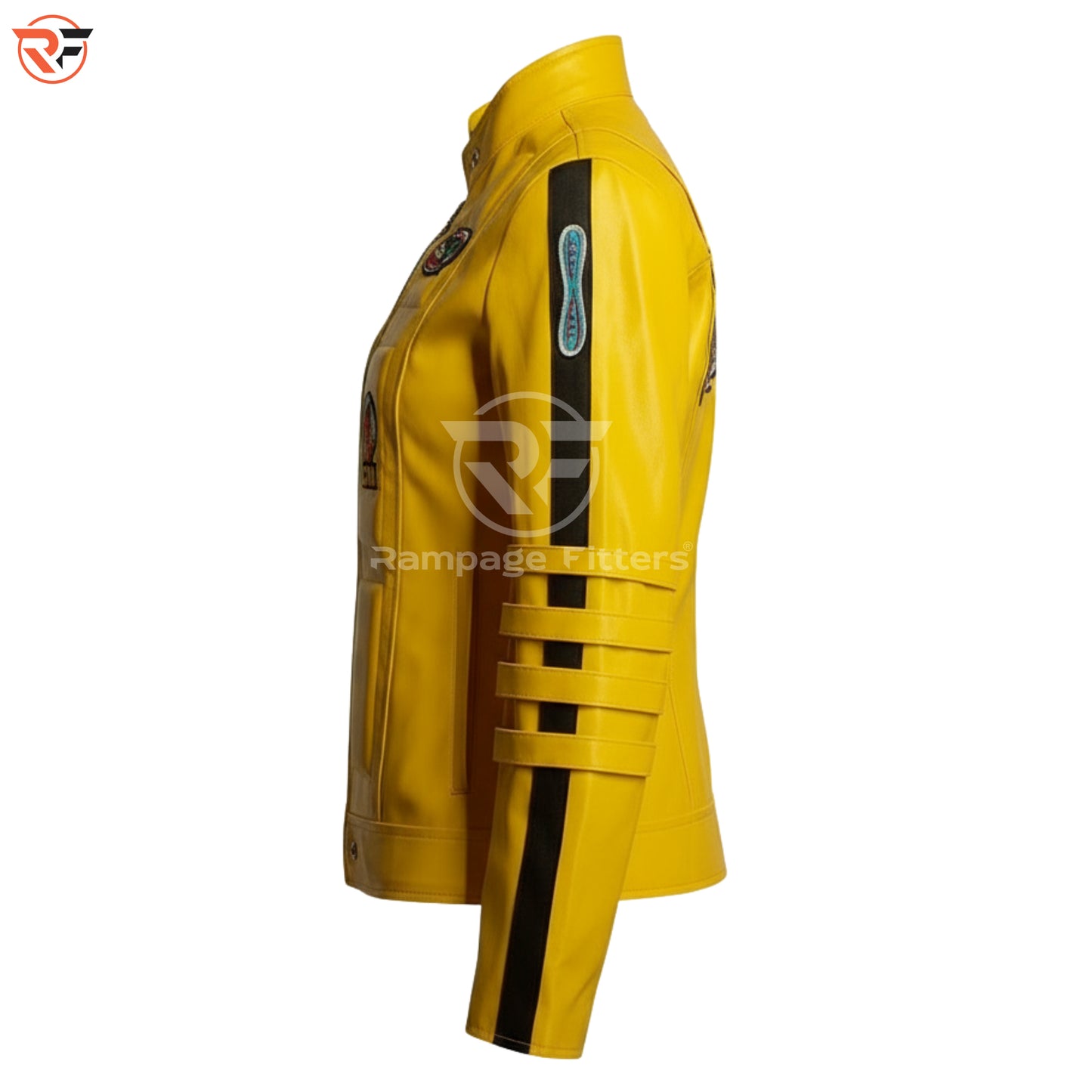 Kill Bill Yellow Leather Suit | The Bride Cosplay Costume | Beatrix Kiddo Jacket and Pants | Halloween Movie Outfit for Women