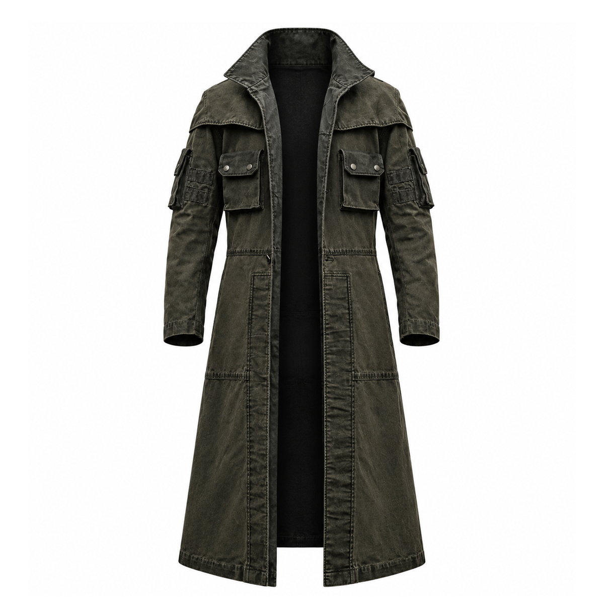 NCR Veteran Ranger Duster – Fallout New Vegas Cosplay Coat – Canvas Post Apocalyptic Costume – Custom Fit Mens Wasteland Jacket Outfit