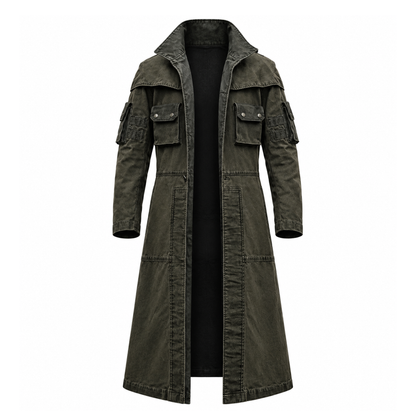 NCR Veteran Ranger Duster – Fallout New Vegas Cosplay Coat – Canvas Post Apocalyptic Costume – Custom Fit Mens Wasteland Jacket Outfit