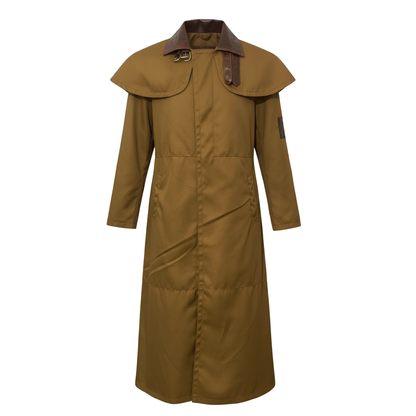 Ron Perlman Hell's Boy Golden Army Inspired Trench Coat - Long Cotton Warrior Costume