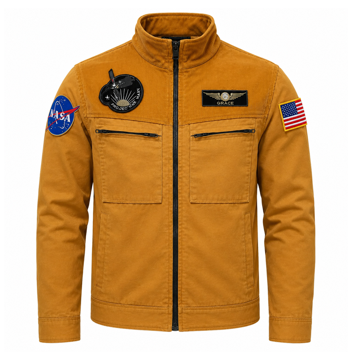 Hail Mary Yellow Corduroy NASA Jacket | Sci-Fi Cosplay