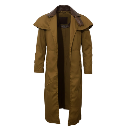 Ron Perlman Hell's Boy Golden Army Inspired Trench Coat - Long Cotton Warrior Costume