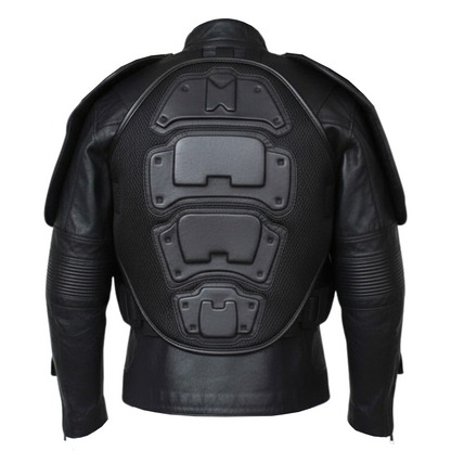 Dredds 2012 Cosplay Leather Jacket: Futuristic Biker Armor
