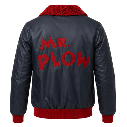 Mr. Plow Satin Bomber Jacket | Simpsons Inspired Cosplay