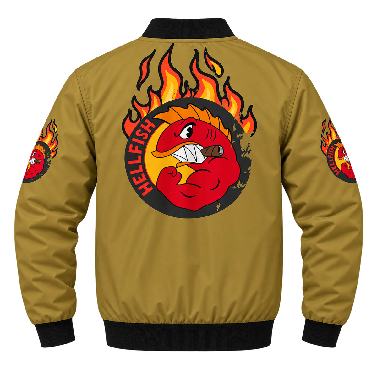 Flying Hellfish AOP Bomber Jacket | Simpsons Inspired Cosplay