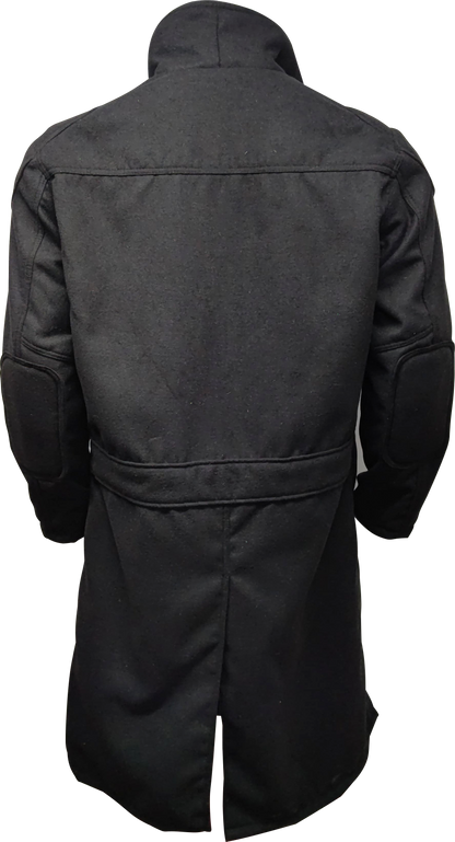 Wool Blend Military Trench Coat - Dark Style Long Jacket