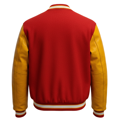 Michael Jackson Thriller Varsity Jacket | Unisex Red Wool Bomber