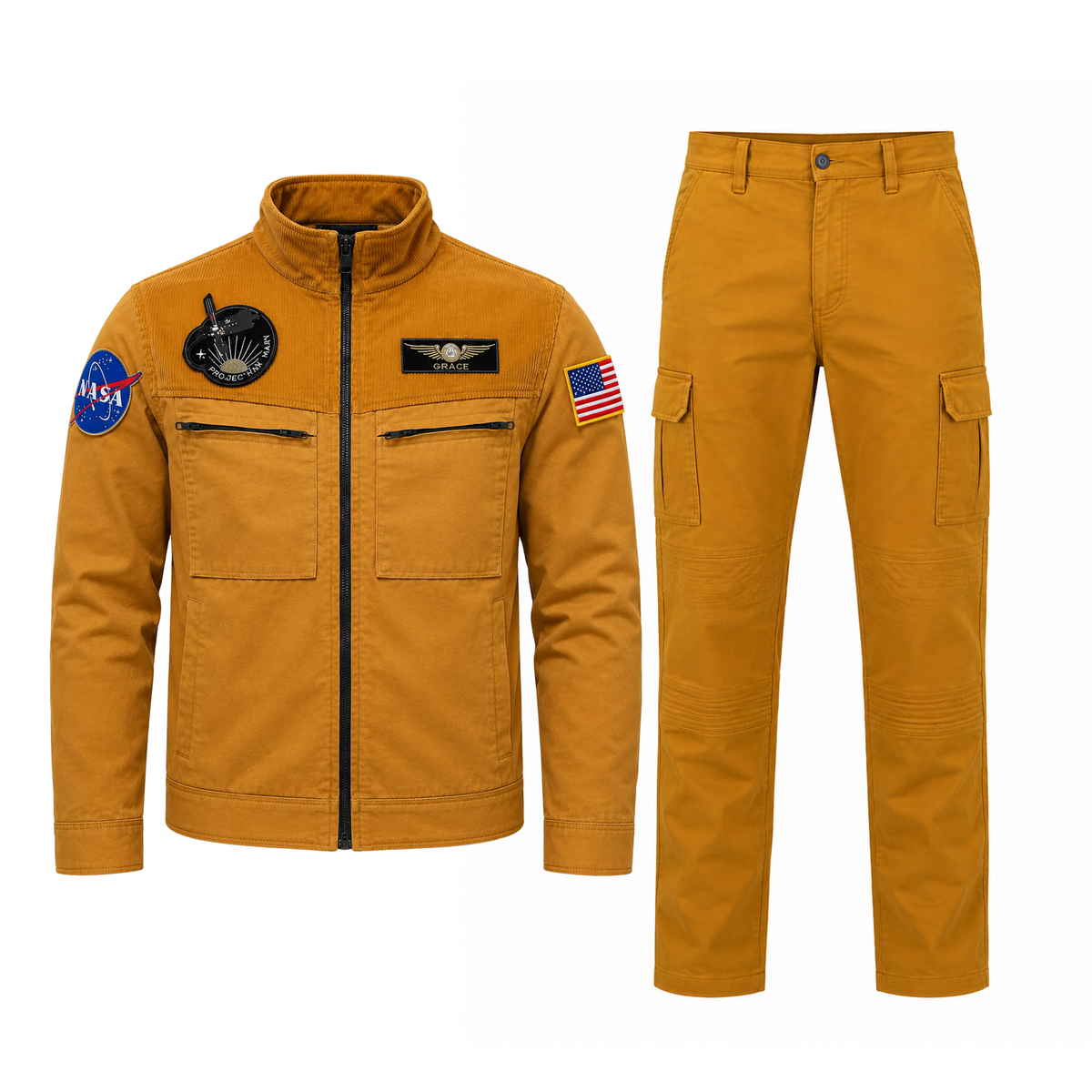 Hail Mary Yellow Corduroy NASA Jacket | Sci-Fi Cosplay