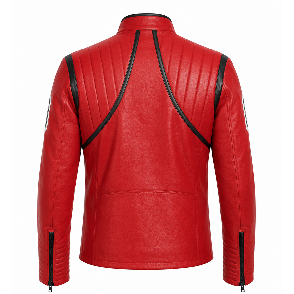 Kobra Kid Red Leather Café Racer Jacket | My Chemical Romance Cosplay