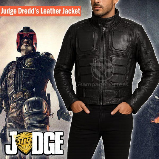 Dredds 2012 Cosplay Leather Jacket: Futuristic Biker Armor
