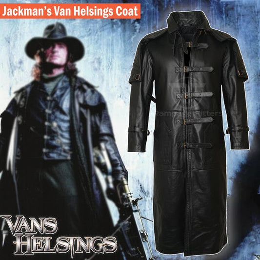 Van Helsing's Leather Trench Coat | Custom Vampire Hunter Halloween Costume