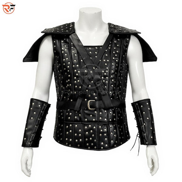 Geralt Witcher Armor Set | Viking Warrior Costume | Medieval Gladiator Vest Halloween Festival Outfit