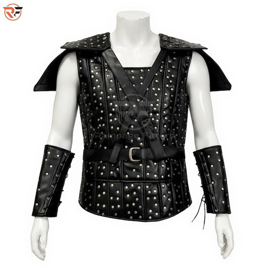 Geralt Witcher Armor Set | Viking Warrior Costume | Medieval Gladiator Vest Halloween Festival Outfit