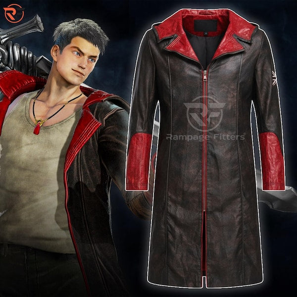 Devil May Cry 5 Black Long Coat | DMC Hooded Trench Coat Cosplay Costume