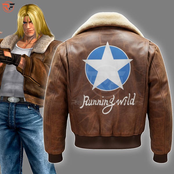 Garou Terry Bogard Leather Jacket | Street Fighter's Cosplay Costume